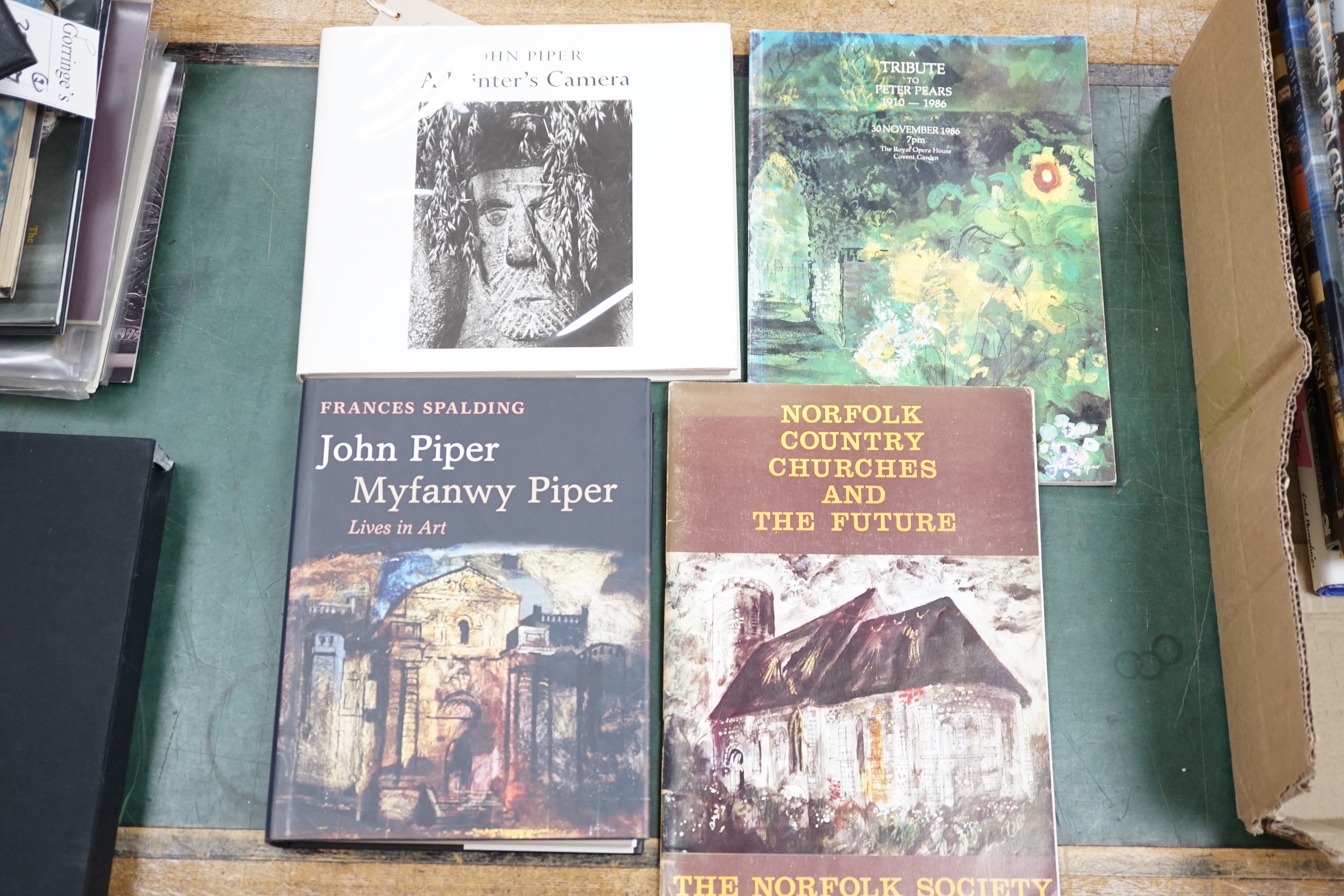 Piper, John - 21 works, about or illustrated by:- Levinson, Orde - The Complete Graphic Works. A Catalogue Raisonne 1923-1983; Faber and Faber, 1983; Fowler-Wright, et al - Piper in Print, 2010; The Tate Gallery exhibiti